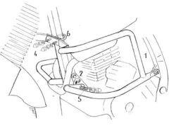 Engine Guard Honda NX 650 Dominator / 1995 On