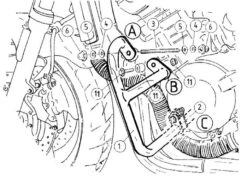 Engine Guard Honda CB 900 Hornet