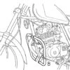 Engine Guard Suzuki GN 125 2 Engine Guard Suzuki GN 125 -Motorcycle Accessories 501311 00 02