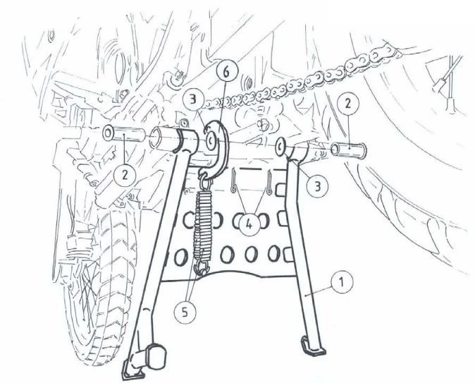 Centre Stand Honda XRV 750 Africa Twin / 1993 On 3 Centre Stand Honda XRV 750 Africa Twin / 1993 On