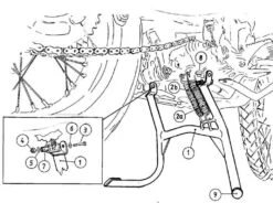 CENTER STAND FOR BMW F 650 GS DAKAR (2004-2007)/G 650 GS SERTAO