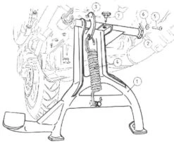 Centre Stand Honda CBF 600 / Up To 2007