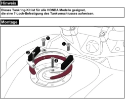 Tankring Lock-it 7 Hole For Selected Honda Models
