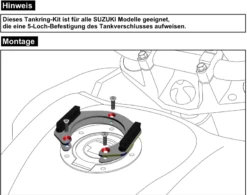 Tankring Lock-it 5 Hole For Selected Suzuki Models