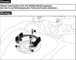 Tankring Lock-it 5 Hole For Selected Honda Models