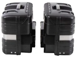 GOBI SIDE BOXES BLACK EDITION - BLACK/SILVER -Motorcycle Accessories 610288 00 01 1