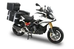 GOBI SIDE BOXES BLACK EDITION - BLACK/SILVER -Motorcycle Accessories 610288 00 01 7