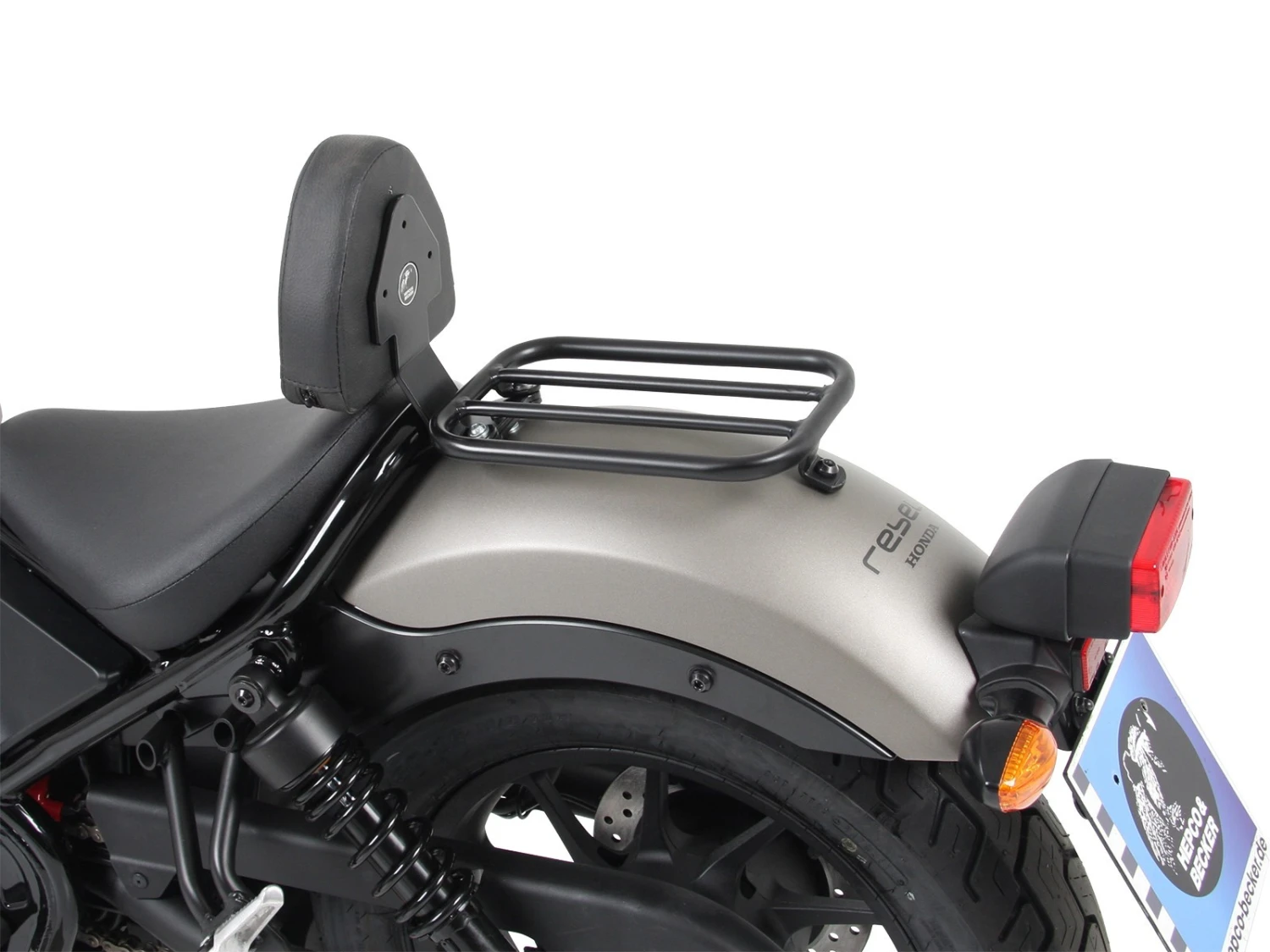 Solorack With Backrest Honda CMX 500 Rebel / 2017 On 3 Solorack With Backrest Honda CMX 500 Rebel / 2017 On