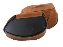 SADDLE BAG SET BUFFALO SANDBROWN FOR TUBE SADDLEBAG CARRIER -Motorcycle Accessories 620200 00 08 3