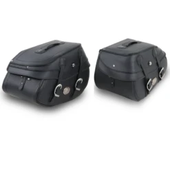 SADDLE BAG SET BUFFALO BIG BLACK FOR TUBE SADDLEBAG CARRIER -Motorcycle Accessories 620240 1