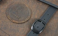 SADDLEBAGS RUGGED CUTOUT 14 LTR. INCL. QUICK RELEASE - BROWN -Motorcycle Accessories 620350 00 08 2