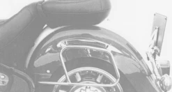 LEATHER BAG HOLDER TUBE-TYPE - CHROME FOR YAMAHA XVZ 1300 ROYAL STAR (1983-1994)