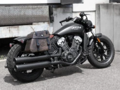 LEATHERBAG TUBE CARRIER CUTOUT FOR INDIAN SCOUT BOBBER / SIXTY / TWENTY / ROGUE (2017-) -Motorcycle Accessories 6267568 00 01 2
