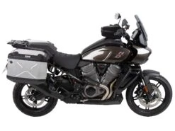 Side Carrier Cutout Black Incl. Xplorer Silver Sideboxes For Harley Davidson Pan America (2021-) -Motorcycle Accessories 6517600 00 01 00 40 1