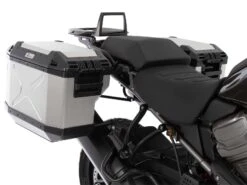 Side Carrier Cutout Black Incl. Xplorer Silver Sideboxes For Harley Davidson Pan America (2021-) -Motorcycle Accessories 6517600 00 01 00 40 3