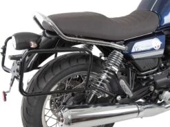 Side Carrier Permanent Mounted Black For Moto Guzzi V7 Special/Stone/Centenario (850 Ccm) (2021-) -Motorcycle Accessories 653556 00 01 1