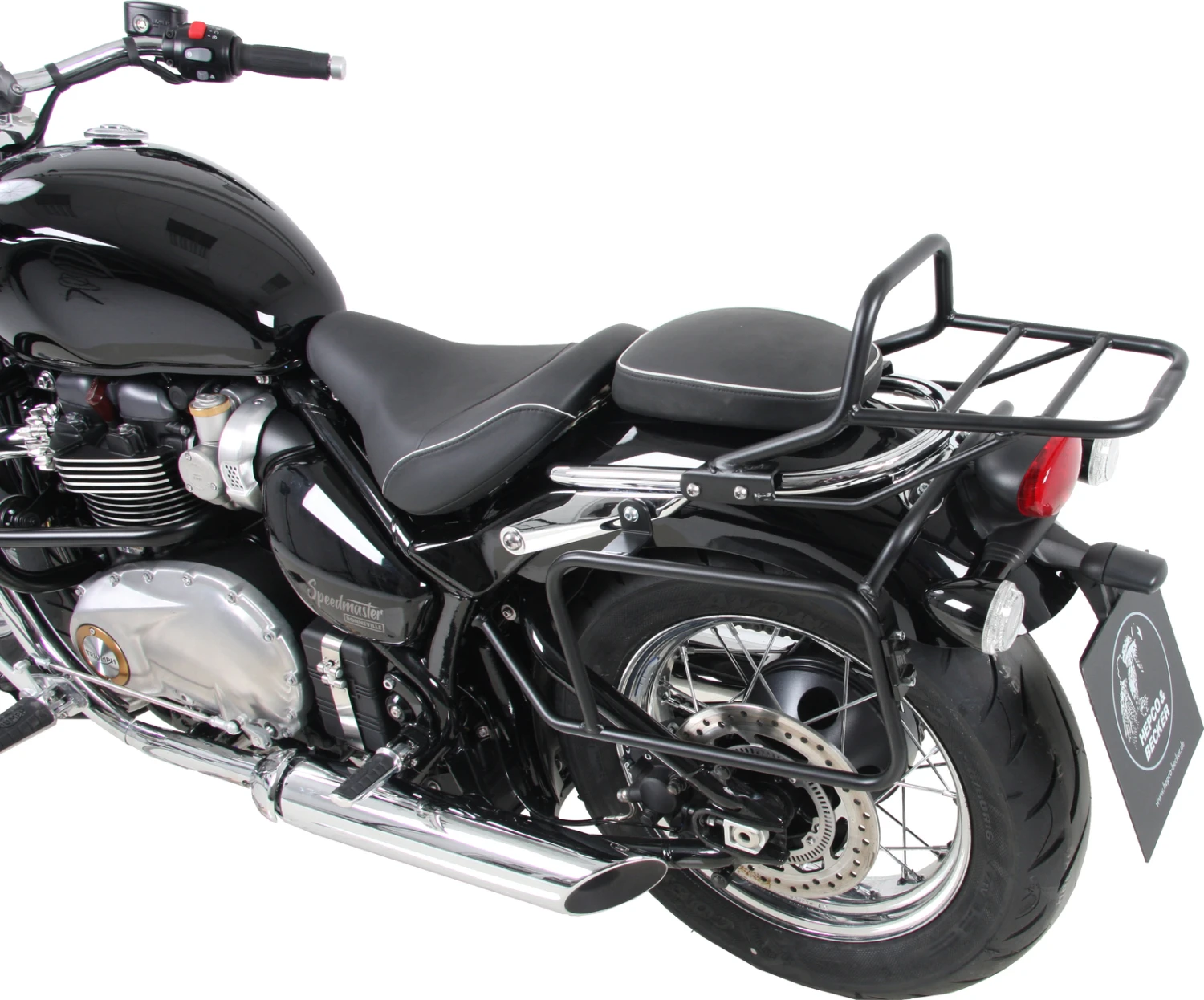 Sidecarrier Permanent Mounted - Black For Triumph Bonneville Speedmaster (2018-) 5 Sidecarrier Permanent Mounted - Black For Triumph Bonneville Speedmaster (2018-) - Image 3