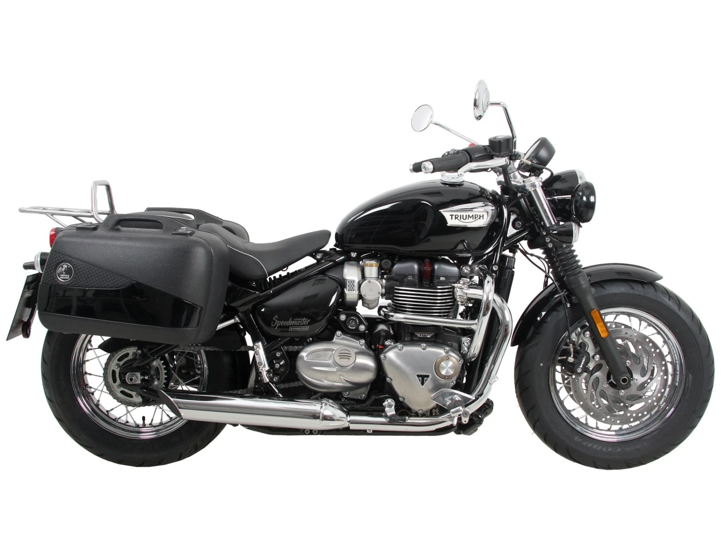Sidecarrier Permanent Mounted - Black For Triumph Bonneville Speedmaster (2018-) 6 Sidecarrier Permanent Mounted - Black For Triumph Bonneville Speedmaster (2018-) - Image 4