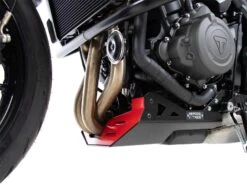 BASH PLATE FOR TRIUMPH TRIDENT 660 (2021-) RED/ BLACK