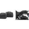 Honda CB 500 X Sidecarrier And Junior Flash Black Luggage Package Deal -Motorcycle Accessories H500Xpannier jflashb