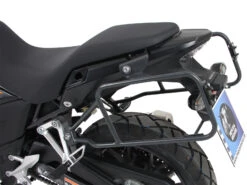 Honda CB 500 X Sidecarrier And Junior Flash Silver Luggage Package Deal -Motorcycle Accessories H500Xpannier jflashs 1