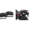 Honda CRF Africa Twin 1100 Sidecarrier And Junior Flash Silver Luggage Package Deal -Motorcycle Accessories HAT1100pannier jflashs