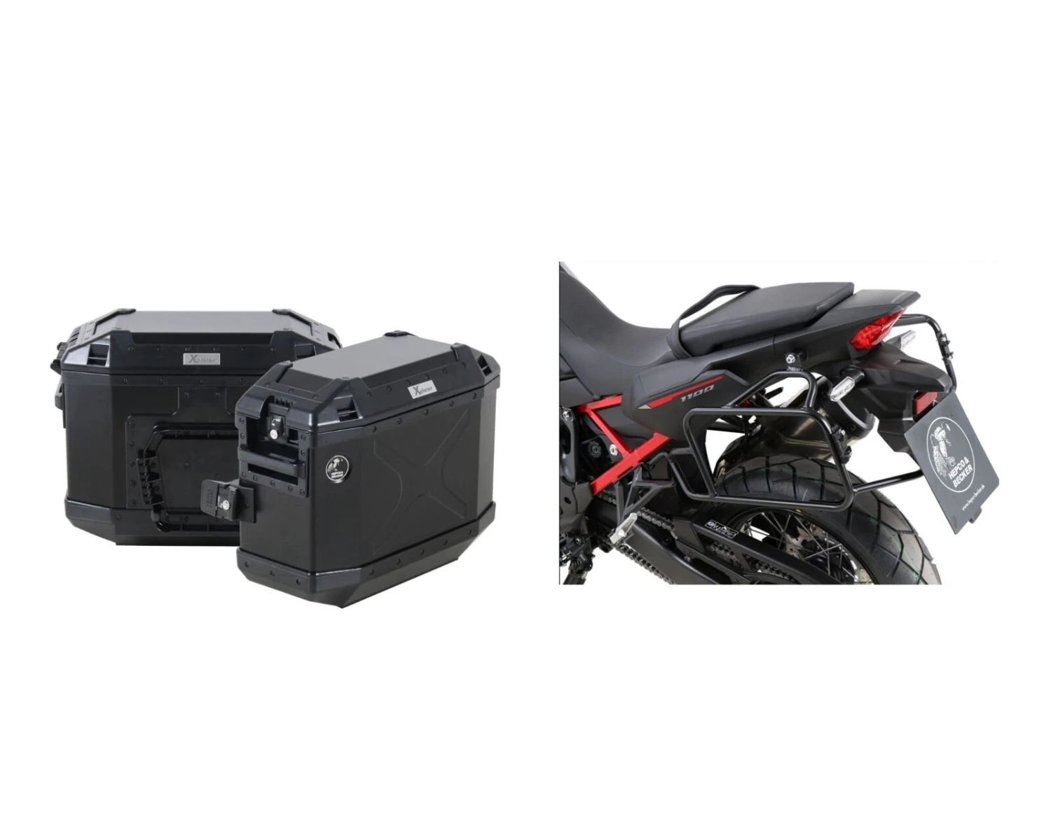 Honda CRF Africa Twin 1100 Sidecarrier And Xplorer Black Luggage Package Deal 3 Honda CRF Africa Twin 1100 Sidecarrier And Xplorer Black Luggage Package Deal