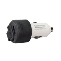 Optimate 3300mA Dual Output USB Charger With AUTO Plug -Motorcycle Accessories OPT 4 O 106 2