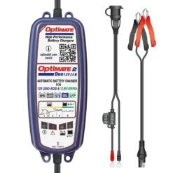 TECMATE OPTIMATE 2 DUO LITHIUM & AGM SMART CHARGER TM558 9 TECMATE OPTIMATE 2 DUO LITHIUM & AGM SMART CHARGER TM558 -Motorcycle Accessories OPT 4 TM558 3