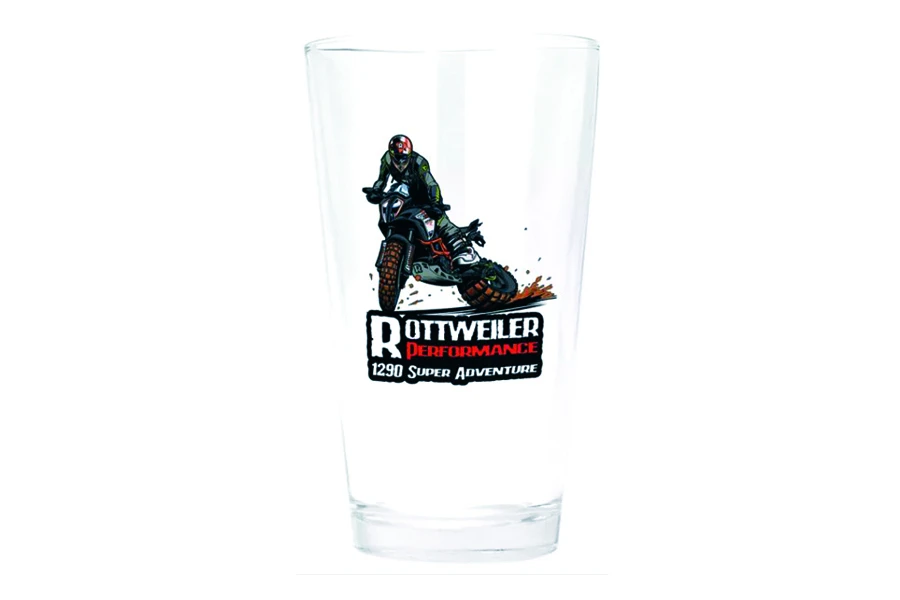 ROTTWEILER PERFORMANCE 'KTM 1290 SA (Super Adventure)' COLLECTOR'S PINT GLASS 3 ROTTWEILER PERFORMANCE 'KTM 1290 SA (Super Adventure)' COLLECTOR'S PINT GLASS