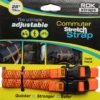 Commuter Adjustable Stretch Rok Strap-HiVis Orange With A Black Twist (Pair) 1 Commuter Adjustable Stretch Rok Strap-HiVis Orange With A Black Twist (Pair) -Motorcycle Accessories ROK 00331