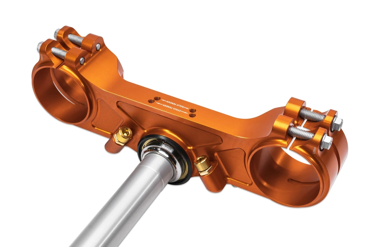 ROTTWEILER PERFORMANCE - 790/890/901 Adventure Billet Triple Clamp Orange 6 ROTTWEILER PERFORMANCE - 790/890/901 Adventure Billet Triple Clamp Orange - Image 4