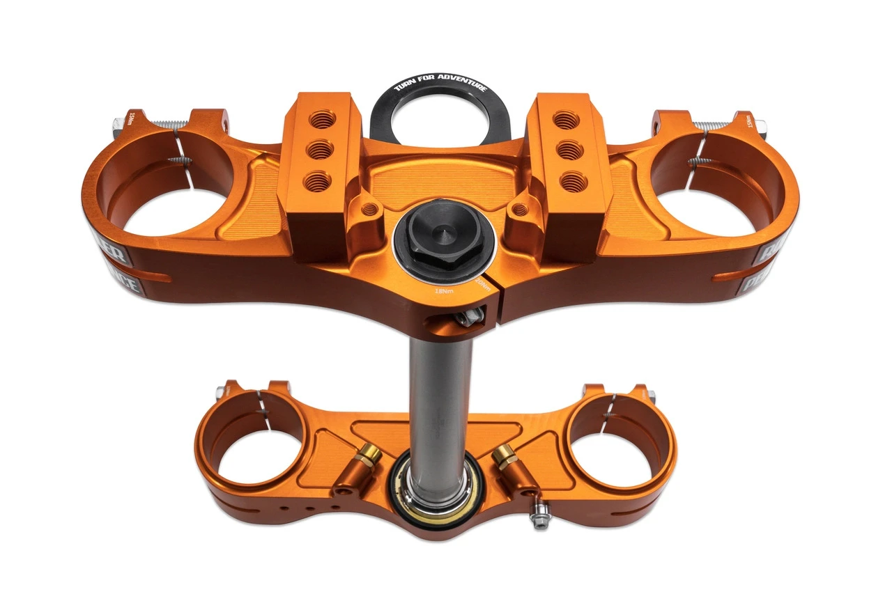 ROTTWEILER PERFORMANCE - 790/890/901 Adventure Billet Triple Clamp Orange 7 ROTTWEILER PERFORMANCE - 790/890/901 Adventure Billet Triple Clamp Orange - Image 5