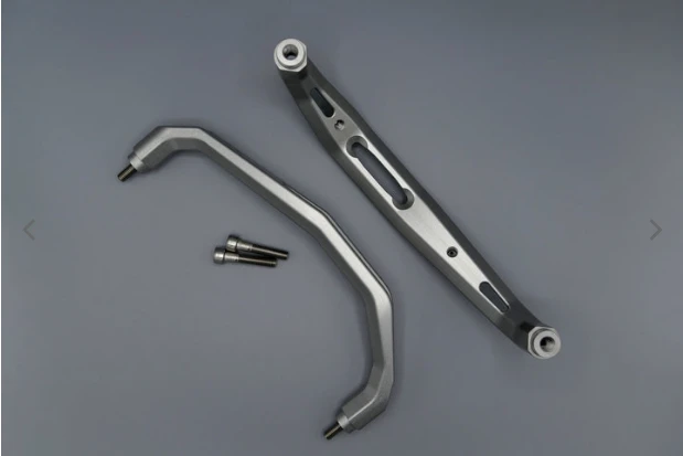 Donner Tech Tenere 700 Billet Pillion Grab Bars / Handles Silver 4 Donner Tech Tenere 700 Billet Pillion Grab Bars / Handles Silver - Image 2