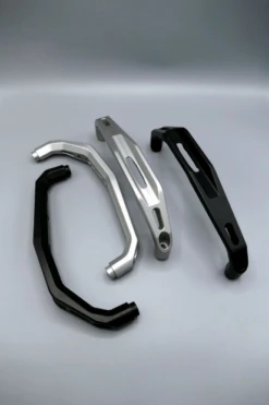 Donner Tech Tenere 700 Billet Pillion Grab Bars / Handles Silver