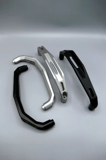 Donner Tech Tenere 700 Billet Pillion Grab Bars / Handles Silver 3 Donner Tech Tenere 700 Billet Pillion Grab Bars / Handles Silver